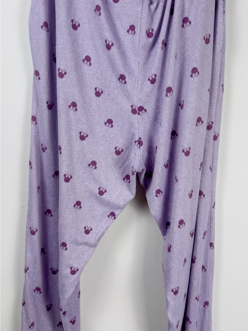 Disney Minnie Mouse Pajama Set XL Purple Soft Lounge Sleepwear